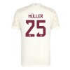 Virallinen Fanipaita + Shortsit FC Bayern München Muller 25 Champions League Kolmas Pelipaita 2023-24 - Lasten